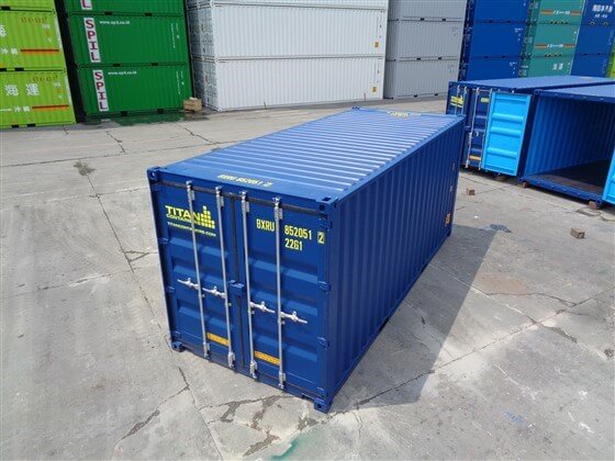 20ft with doors in both ends blue - TITAN Containers
